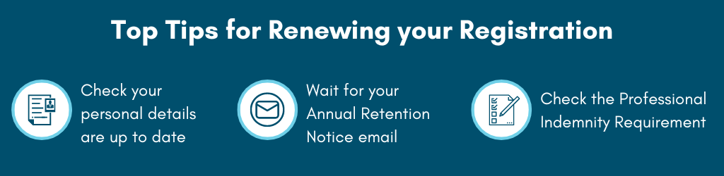 Top Tips for Renewing Your Registration
